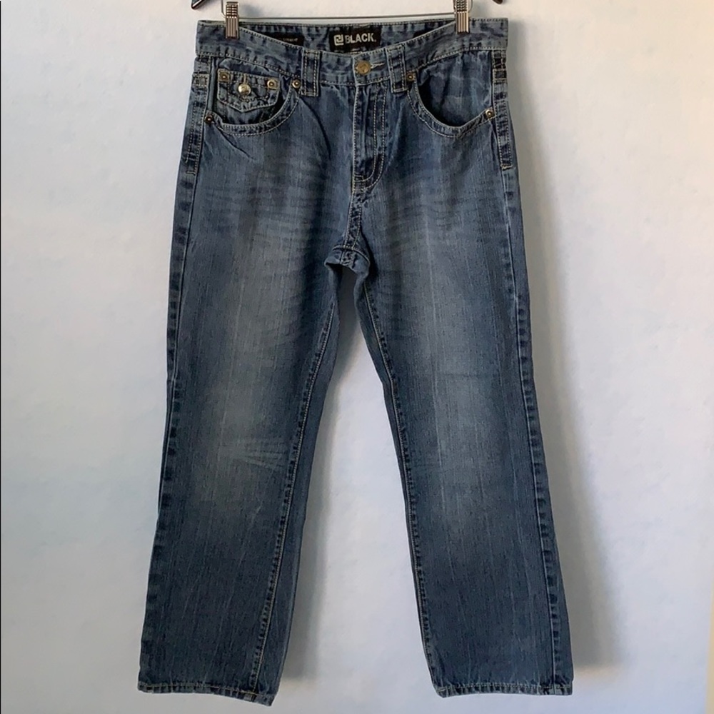 CJ Black Relaxed Straight Medium Wash Denim